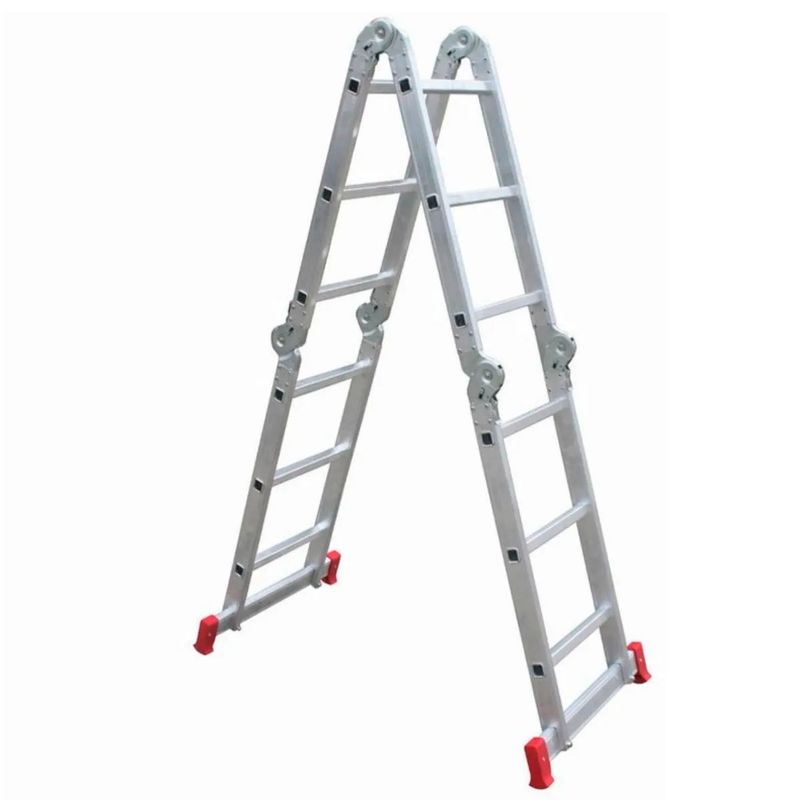 Escalera De Aluminio Articulada 12 Escalones 4X3