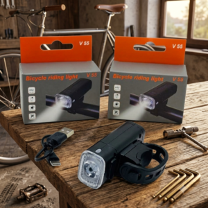 Luz LED Delantera Recargable USB para Bicicleta