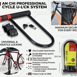 Sistema de Candado en U para Bicicleta