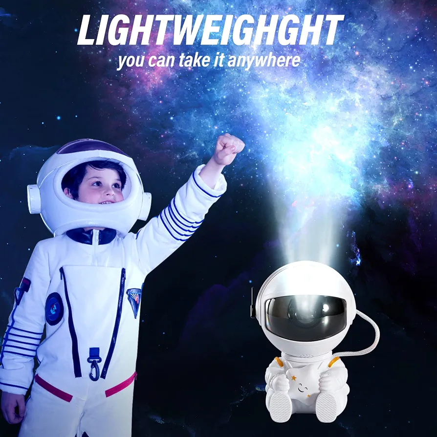 Velador Proyector Astronauta Galaxia y Estrellas LED - Imagen 5