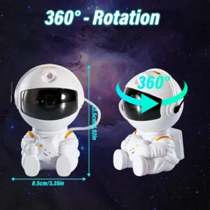 Velador Proyector Astronauta Galaxia y Estrellas LED