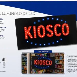Cartel Luminoso LED para Kiosco