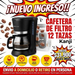 CAFETERA DE FILTRO 12 TAZAS KANJI