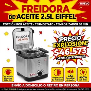 FREIDORA DE ACEITE 2.5L EIFFEL