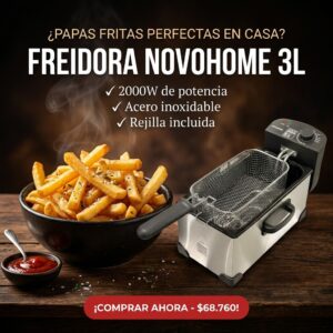 FREIDORA DE ACEITE 3L NOVOHOME