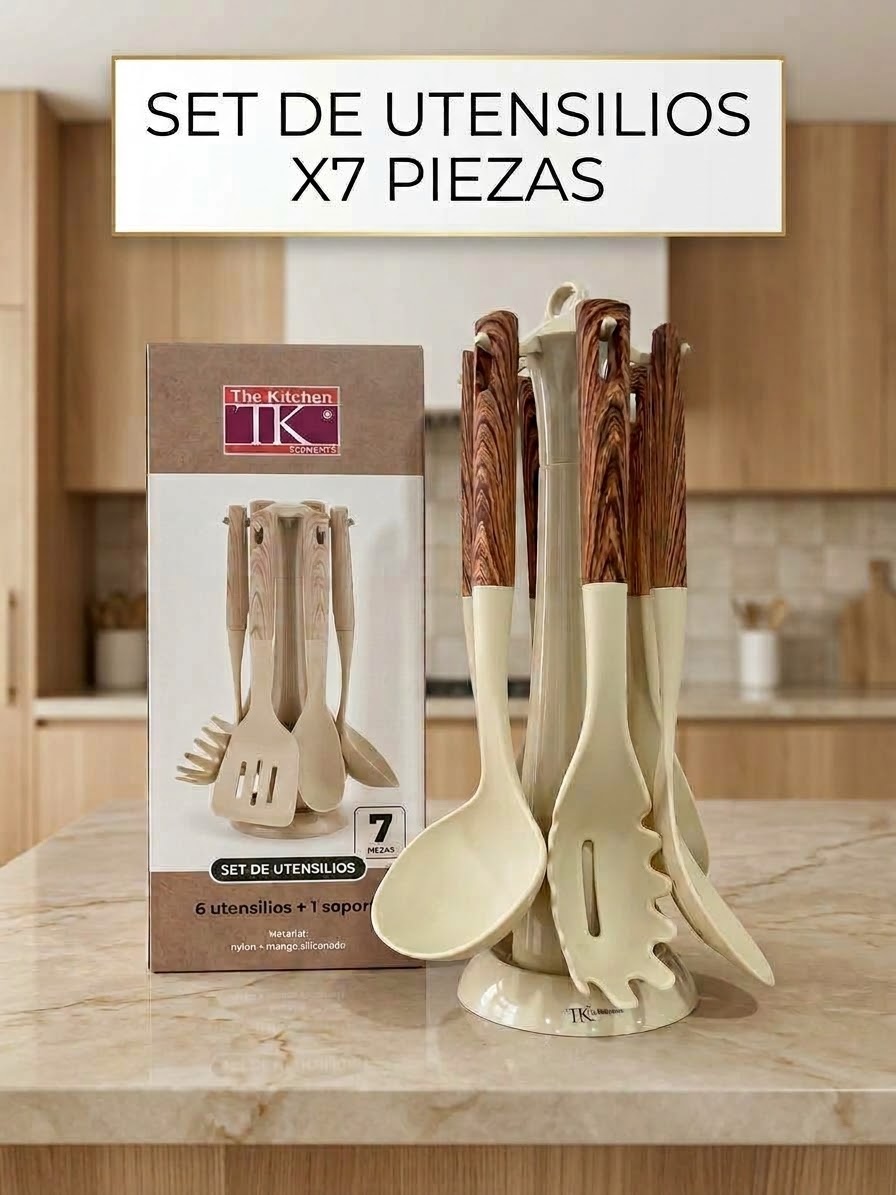 Set De Utensilios De Cocina X7 Piezas